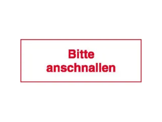 aanwijzingsbord,A.u.b. vastgespen,PVC,rood/wit,om te verlijmen - 1