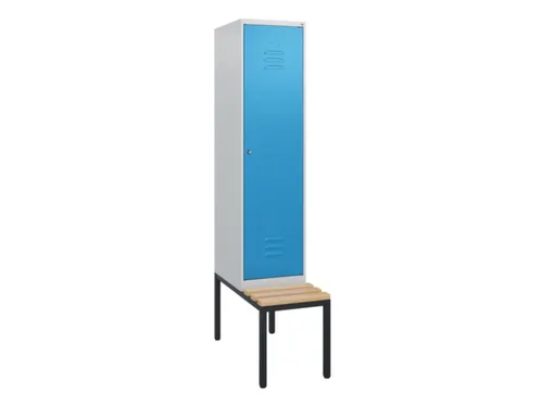 locker met bank,HxBxD 1950x400x815mm,1vak,vak B 400mm,cil.-slot