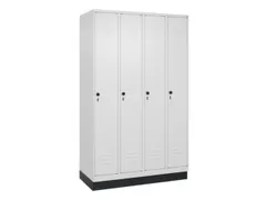 locker voor scheiding van kleding,HxBxD 1950x1200x500mm,4vak