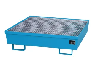 Opvangbak 4x 200l Opvangvol. 245l Blauw 335x 1200x 1200mm Rooster - 1