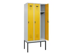 locker,HxBxD 2120x900x500mm,3vak,vak B 300mm,draaigrendel