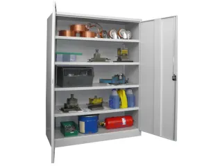 Zwaarlastkast 1950x1470x630mm 4legborden Plaatstaal Ral7035 - 1