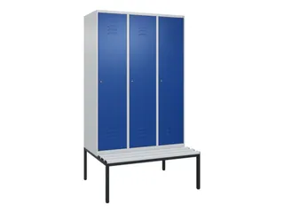locker voor scheiding van kleding,HxBxD 2120x1200x815mm,3vak - 1