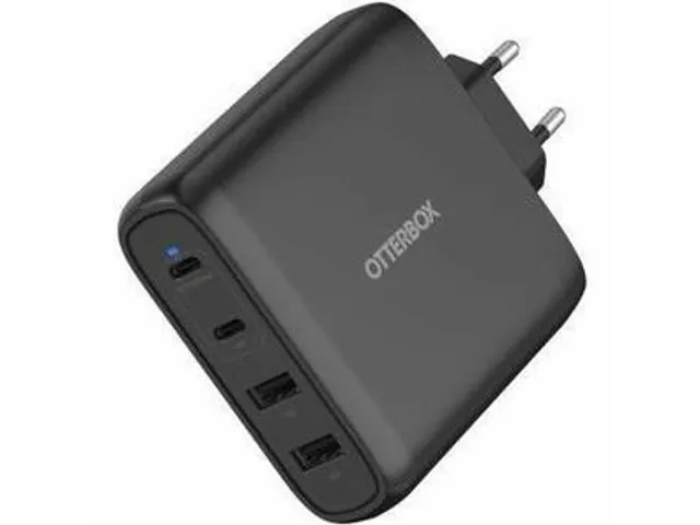 Standaard EU AC-adapter 100W GaN 2x USB-C + 2x USB-A USB-PD