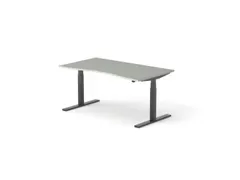 Elektrisch ihv bureau HxBxD 640-1300x1600x900/800mm blad grijs