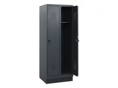 schoollocker,HxBxD 1630x600x500mm,2vak,vak B 300mm,draaigrendel,sokkel