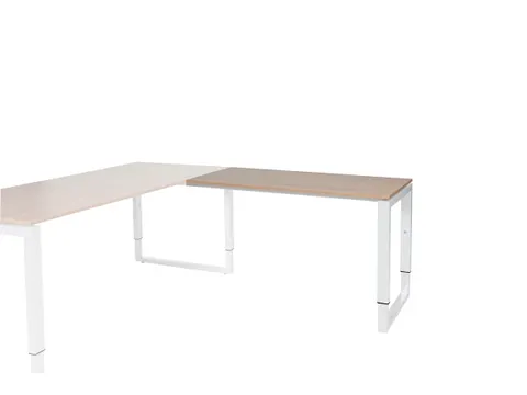 Domino Plus Aanbouw Hoogte Verstelbaar 1200x600mm Hav/Kers 25mm Wit