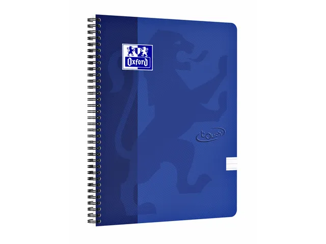 Spiraalblok Oxford Touch A4 lijn 70vel blauw