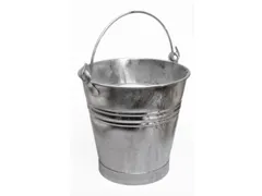emmer,HxØ 315x310mm,14l,plaatstaal vuurverzinkt,m. voet van bandijzer