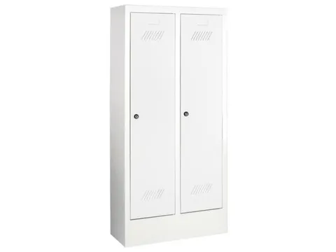 lockerkast v. kinderen,HxBxD 1300x530x300mm,2vak,RAL7035,front RAL5012