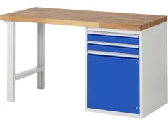 établi HxlxP 890x1500x700mm plateau hêtre force 750kg