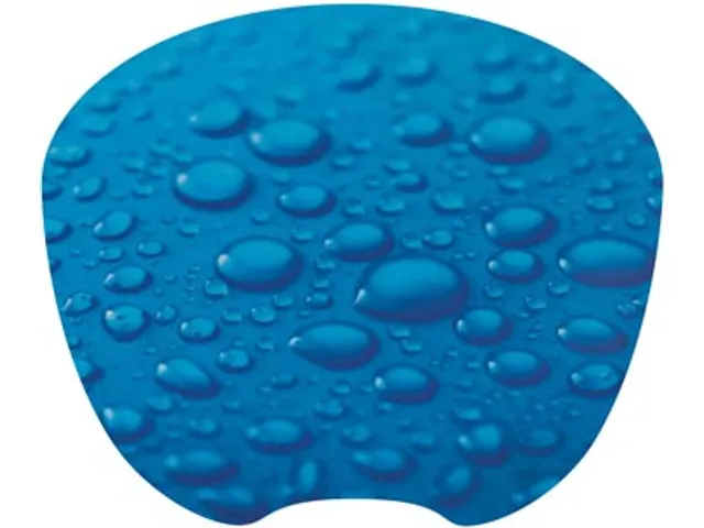 Muismat Ultra Dun Antislip Regendruppels Blauw