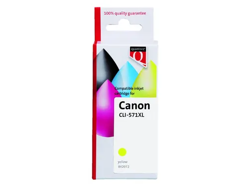 Inktcartridge Quantore alternatief tbv Canon CLI-571XL K20708PR geel