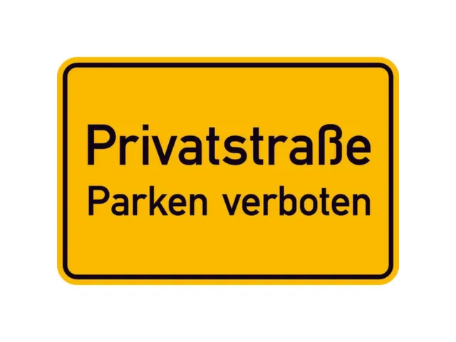 panneau d'interdiction Route privée - Défense de stationner alu gauf