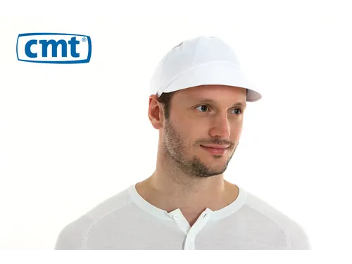 Pet met klep maat L Polyester Kroon Wit 100 Stuks