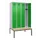locker met bank,HxBxD 2120x1200x815mm,4vak,vak B 300mm,cilinderslot