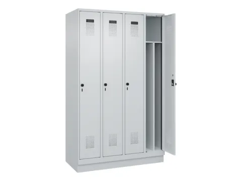locker voor scheiding van kleding,HxBxD 1950x1200x500mm,4vak