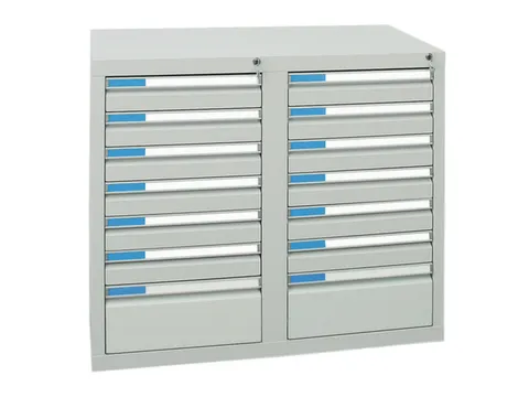 ladekast HxBxD 900x1000x500mm 14laden vergrendeling RAL7035