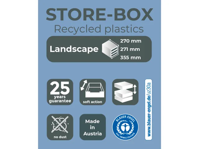 Store-box Maxi 6 Laden Ecoblack Ladenblok Assorti Kleur