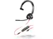 Poly Blackwire 3315 Monaural USB-C Headset + 3,5 mm plug + USB-C/A ada
