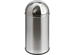 Afvalbak Pushcan 40 liter EKO RVS Kleur