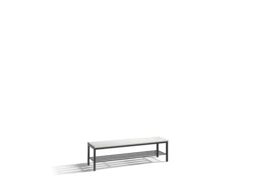 Omkleedbank L 1500Mm Pvc-Zitlatten Schoenenrek Ral7021