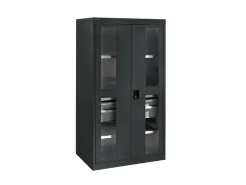 zwaarlastkast met openslaande deuren,HxBxD 1950x1100x641mm,lak RAL5005