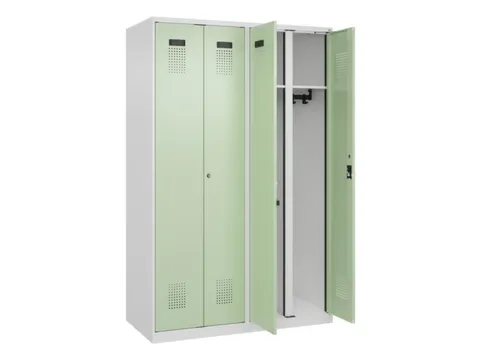 locker voor scheiding van kleding,HxBxD 1850x1200x500mm,4vak