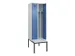 locker met bank,voor scheiding van kleding,HxBxD 2120x600x815mm,2vak