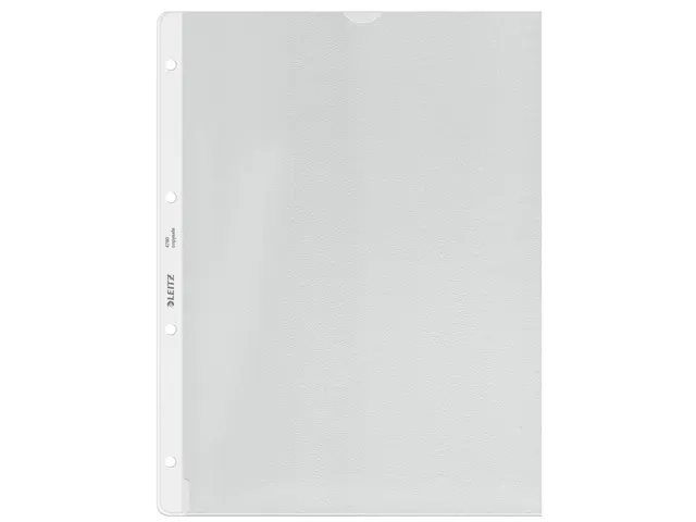Pochette Leitz 4780 4 Perf Pp 0.13mm Grainé 2 Côtés Ouverts