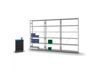 systeemstelling,grondveld,HxBxD 2500x1360x335mm,vakl. 300kg - 3