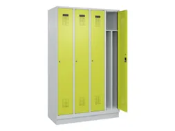 locker voor scheiding van kleding,HxBxD 1950x1200x500mm,4vak