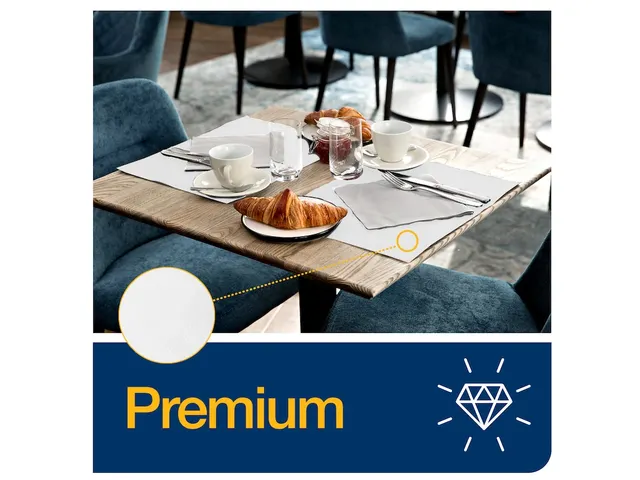 Placemat Tork Linstyle Premium 2-laags 390x300mm 100 vel wit 474401