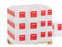 Handdoek Katrin z-vouw 2-laags 203x240mm wit 61617 Pallet