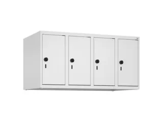 opzetkast,v. locker,4vak.,vak B 250mm,HxBxD 500x1000x500mm,vleugeldeur - 1
