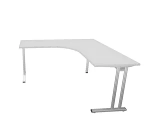 bureau in vrije vorm,HxBxD 740x1600x1600mm,vrije vorm,MP-lichtgrijs - 1