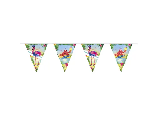 Vlaggenlijn Flamingo Meerkleurig 10m