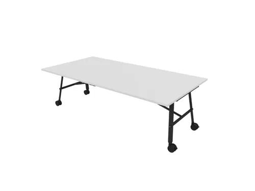 klaptafel,HxBxD 750x2400x1200mm,hoekig,4voeten donkergrijs,ovale buis
