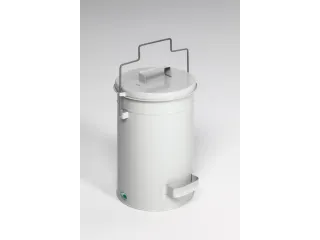 veiligheidsafvalbakken,25l,HxØ 500x270mm,romp staal RAL7035 - 2