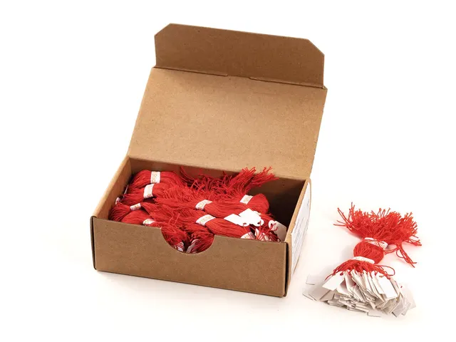 Herma 6919 Hanglabel 10x22mm Wit karton met Rood draad 1000 stuks