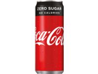 Coca-Cola Zero frisdrank sleek blik 33c 24 stuks