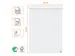 Papier pour chevalet de conférence Nobo Premium 60x85cm double face r