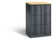 armoire multicases,corps RAL7021,face avant RAL7021