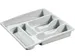Bestekbak L 39x38x6 cm Vakken Lichtgrijs
