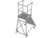escalier mobile,roulant,estrade H 1,45m,6marches a. revêtement R13,al