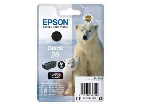 Inktcartridge Epson 26 T2601 zwart C13T26014012