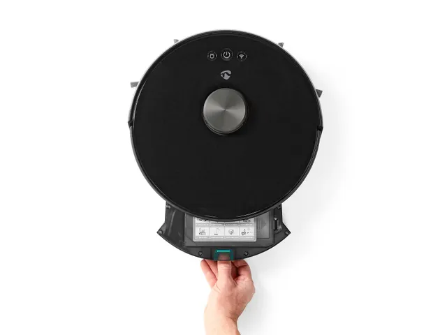 Robotstofzuiger Nedis wifi laser 3-in-1 zwart