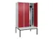 locker voor scheiding van kleding,HxBxD 2120x1200x815mm,3vak