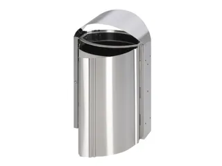 Afvalbak RVS 50 Liter HxB 800x480mm binnenbak verzinkt - 1