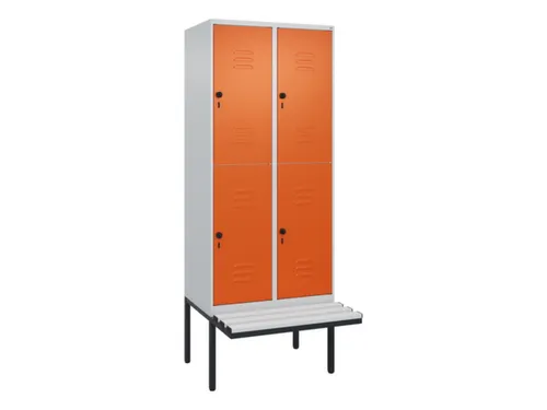 Dubbeldekse dekenkist,HxBxD 2120x800x815mm,2x2vak.,vak B 400mm